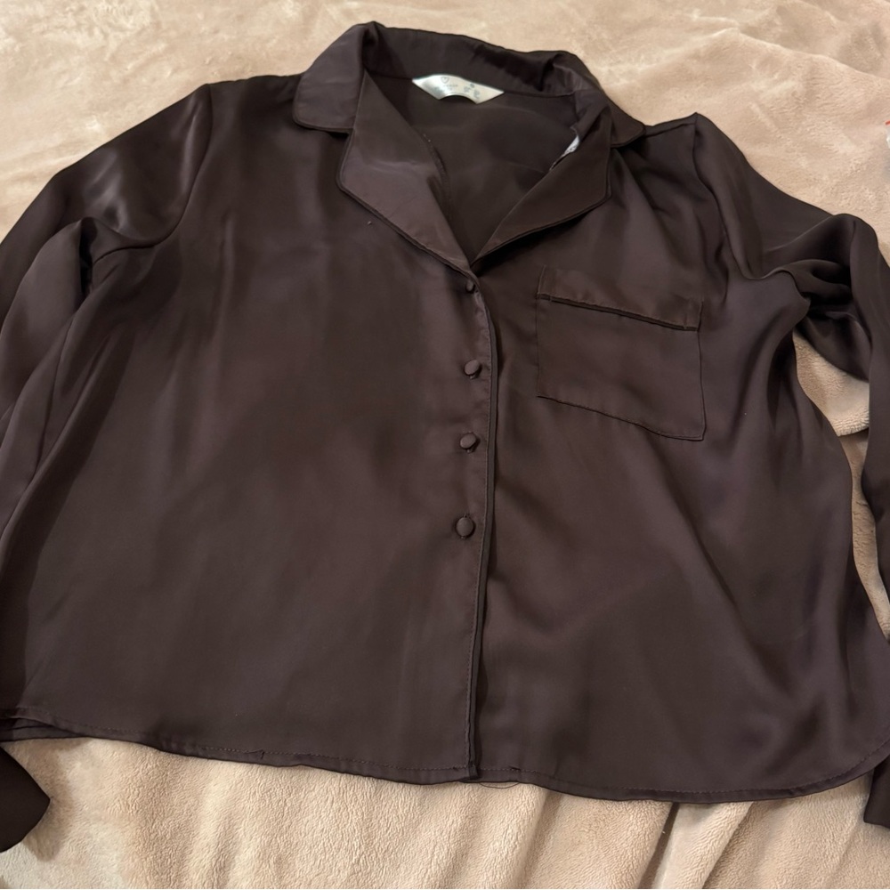Primark pj satin shirt